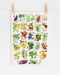 A-Z Edible Plants Giclée Print