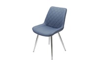 Image 2 of Silvia Chair Blue / Black or Chrome Legs