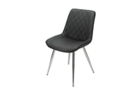 Image 2 of Silvia Chair Black / Black or Chrome Legs