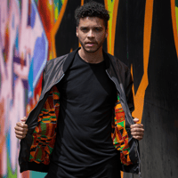 Image 4 of Khama African Bronze Bomber Jacket