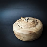 Image 1 of Winged skull locking lid box