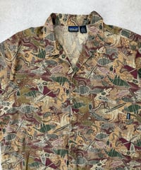 Image 2 of Patagonia A/C Cotton Print SS Shirt Wombats Vintage 1999 Large Mens 