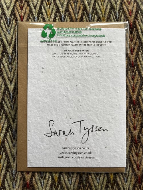 Image of Wild Flower Seeds Greetings Card No. 1 