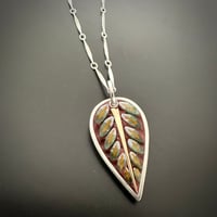 Image 1 of Variegated Leaf Pendant 
