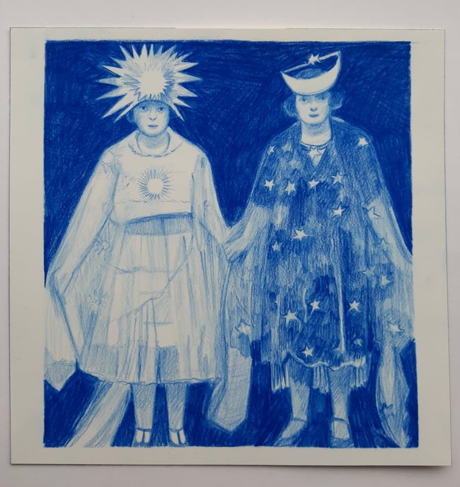 Solstice ~ Original drawing on paper