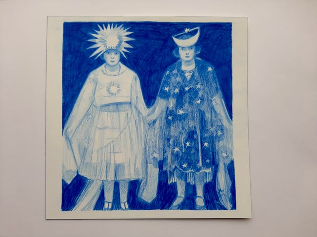 Solstice ~ Original drawing on paper