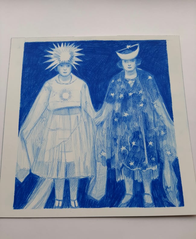 Solstice ~ Original drawing on paper