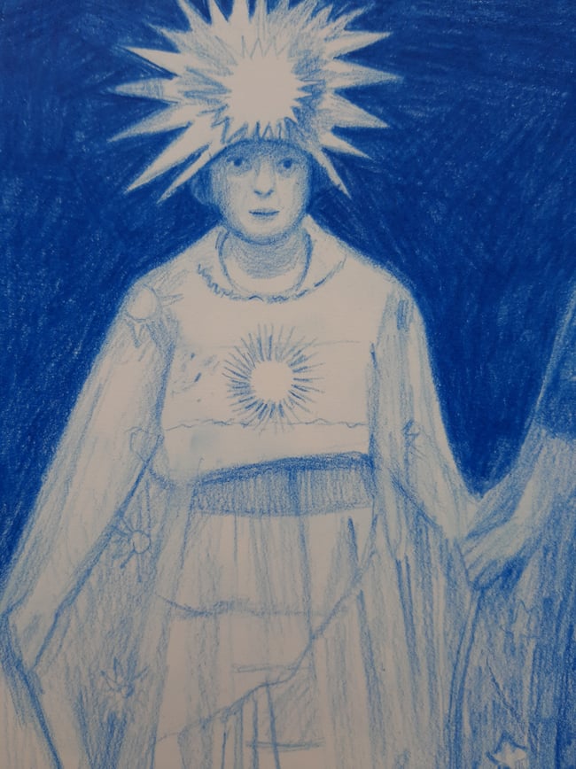 Solstice ~ Original drawing on paper