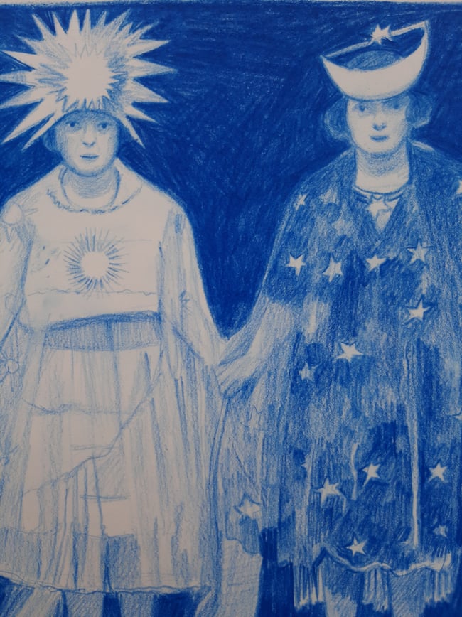 Solstice ~ Original drawing on paper