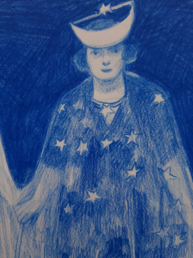 Solstice ~ Original drawing on paper