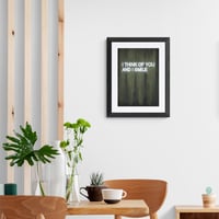 Image 2 of I THINK OF YOU AND I SMILE (ltd edition giclée print)