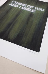 Image 4 of I THINK OF YOU AND I SMILE (ltd edition giclée print)