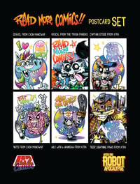 Read More Comics Postcard Set. 6 Postcards.