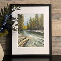 <h2>Golden Memories (Gold Creek) </h2>Original Artwork <br />8 x 10 <br />Gouache