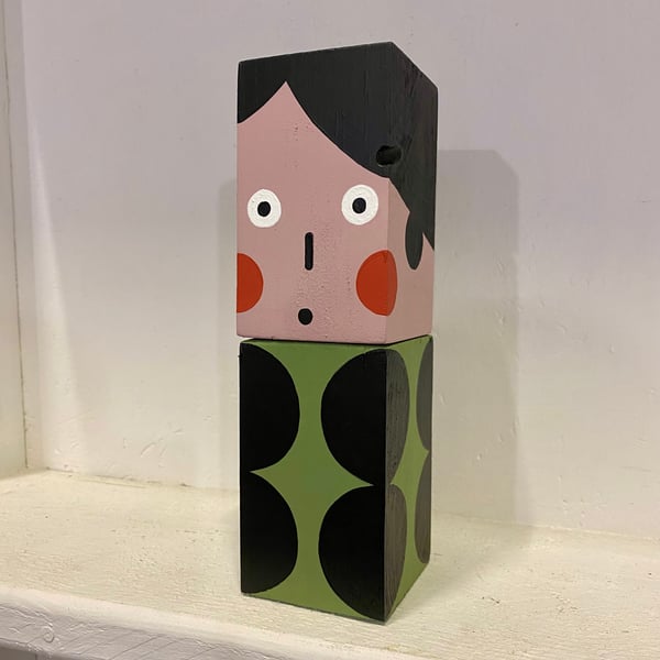 Image of Statuette bois hauteur 24 cm