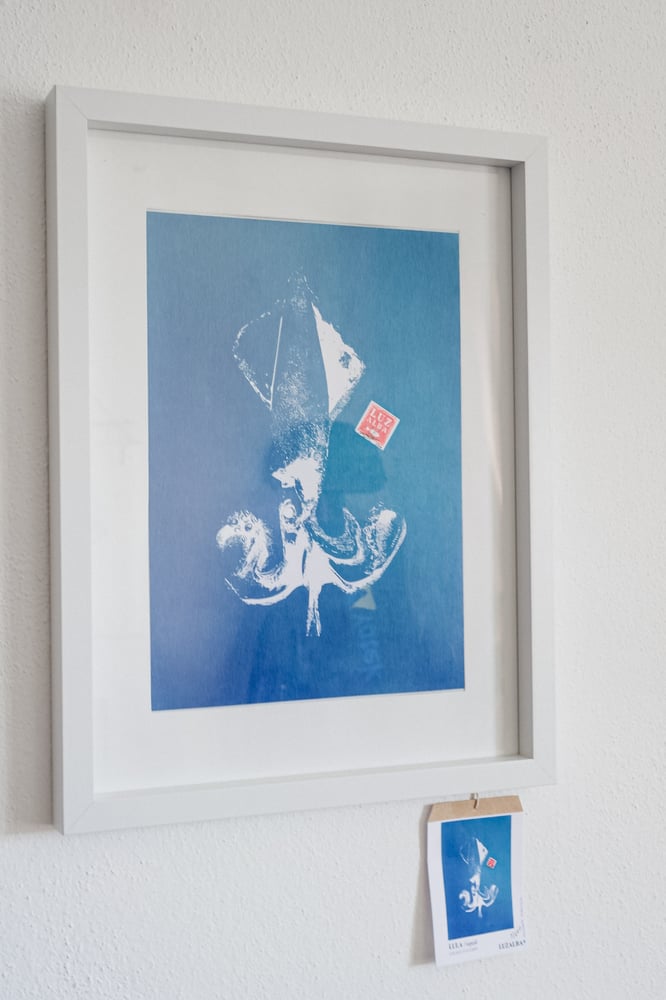 Image of Blue Fish *A4 | E.25 