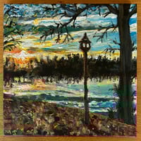 Image 1 of Be Here Now (Sunrise) Painting w/Lyrics