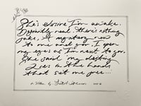 Image 2 of A4 Handwritten Lyric Art