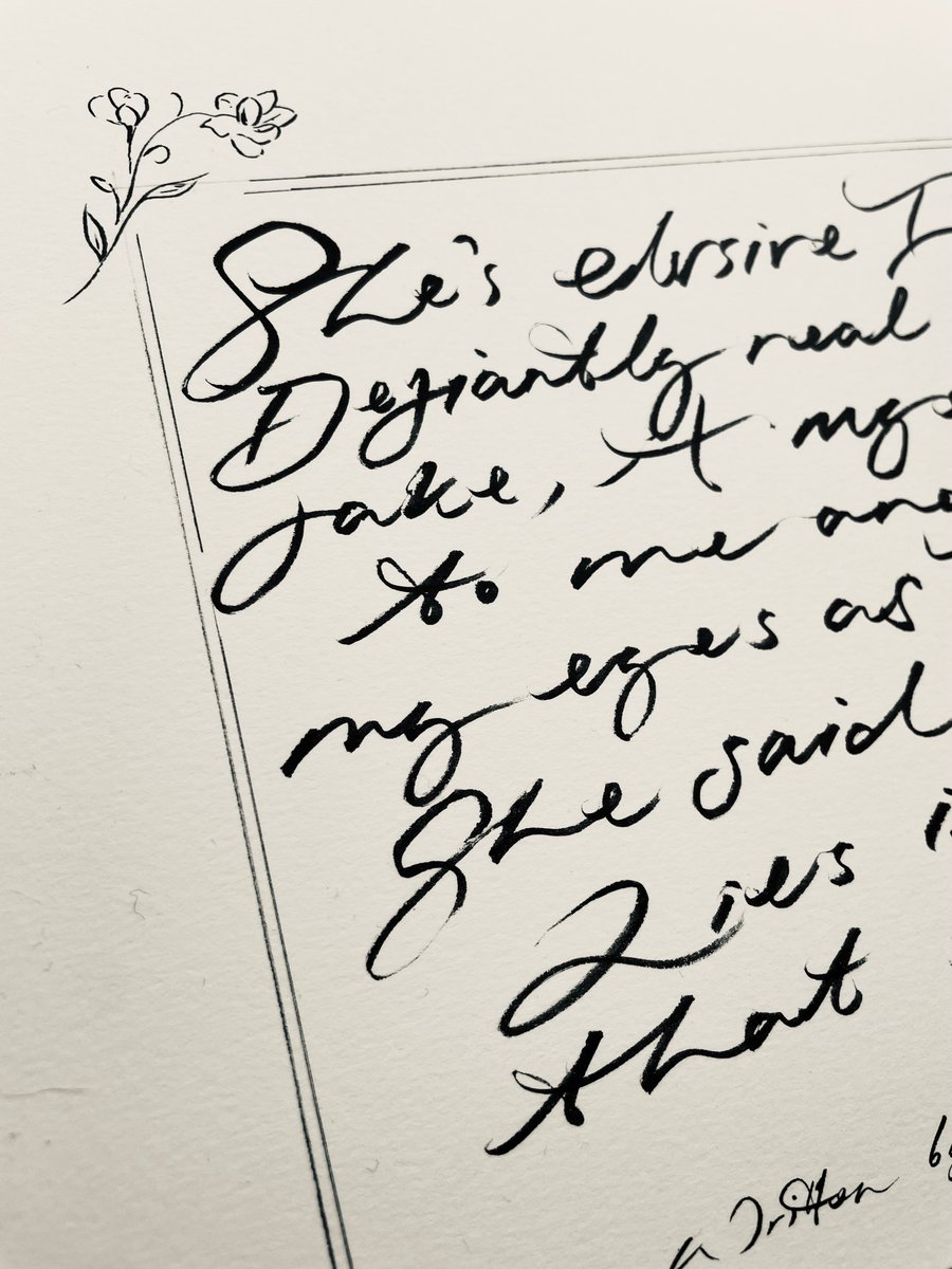 A4 Handwritten Lyric Art NOT The Full Song Scott Matthews A4 Handwritten Lyric Art NOT The Full Song Scott Matthews