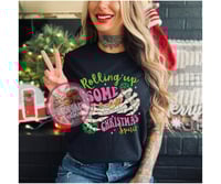 Rollin' Up Christmas Spirts  Graphic Tee (Version 2)