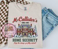 Home Security Holiday Graphic Tee (Tan Version)