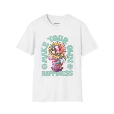 Image of Make Your Own Happiness T-Shirt | Cute Floral Illustration