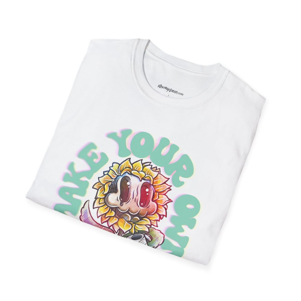 Image of Make Your Own Happiness T-Shirt | Cute Floral Illustration