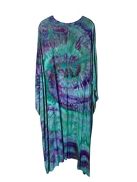 Image 7 of M Long Woven Kimono in Nebula Spiral Ice Dye