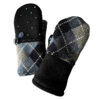 Image 2 of 2025 EDIT ARGYLE Repurposed Wool Sweater Mittens 