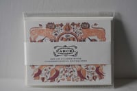 Image 2 of Folk art animal frame notecards