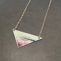 Pale Sunset Triangle Necklace