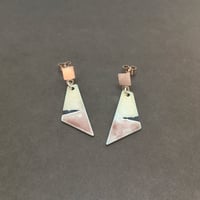 Pale Sunset Drop-Stud Earrings