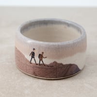 Image 4 of Large Stoneware Hikers Serving Set