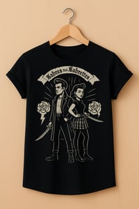 Image 2 of Sabres and Sabrettes Organic Cotton T's - ONE WEEK ONLY PRE-ORDER