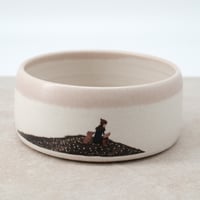 Image 3 of Snowdrops Stoneware Cereal Bowl (pink)