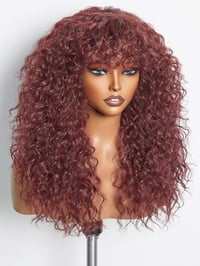 Image 2 of Liyah Wet n wavy bang wig
