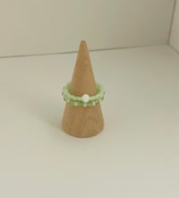 Image 1 of Tropical Palms Beaded Ring Set