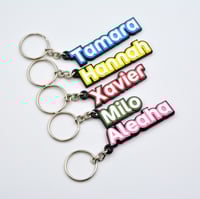 Image 2 of Custom Name Keychain