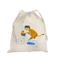 Pochon Tigre à vélo 