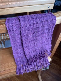 Lace wool scarf