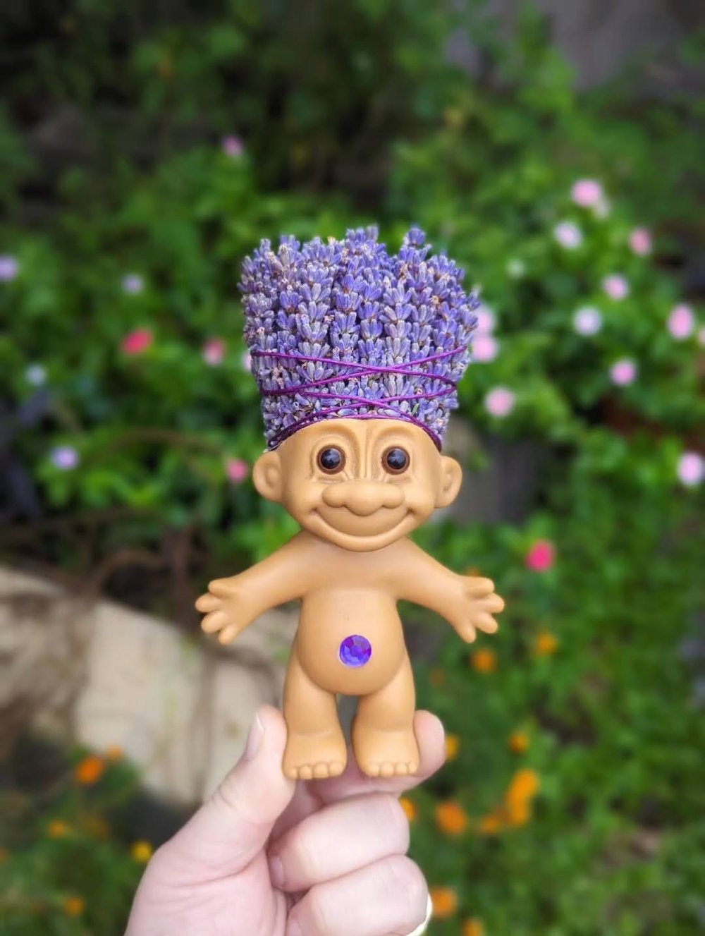 MADE TO ORDER: Dried Lavender Troll Adult 6"