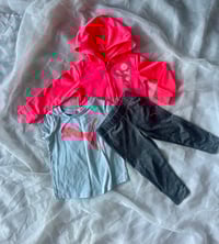 Image 1 of Puma Tee Zip Hoodie Leggings Set