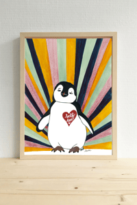 Illustration Pingouin Self Love 