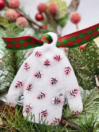 Image 1 of Red & White Leaves