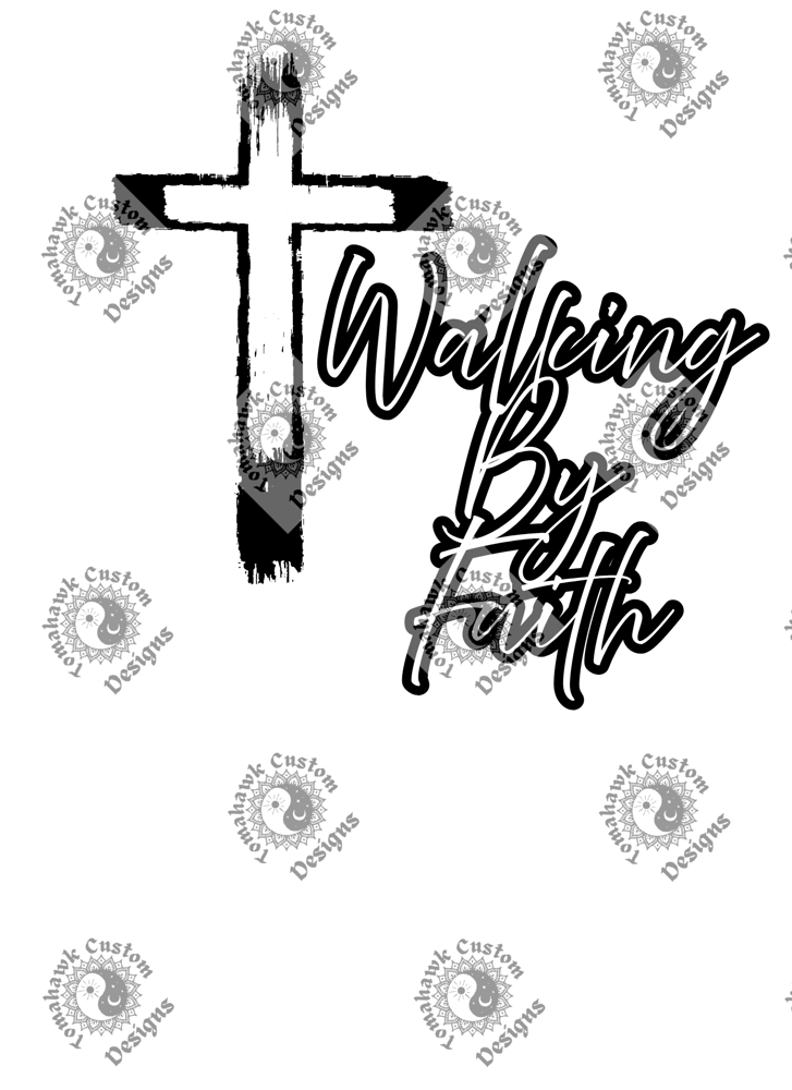 Image of Walking by faith svg