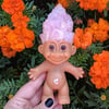 MADE TO ORDER: Rose Quartz Troll 6"