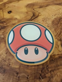 Image 1 of Super Mushroom - Cute Epoxy Acrylic Magnet