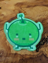 Image 1 of Stardew Valley Junimo - Cute Green Epoxy Acrylic Magnet