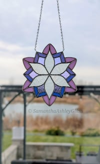 Image 3 of Snowflake 2 - Neolavender/Blue/Clear