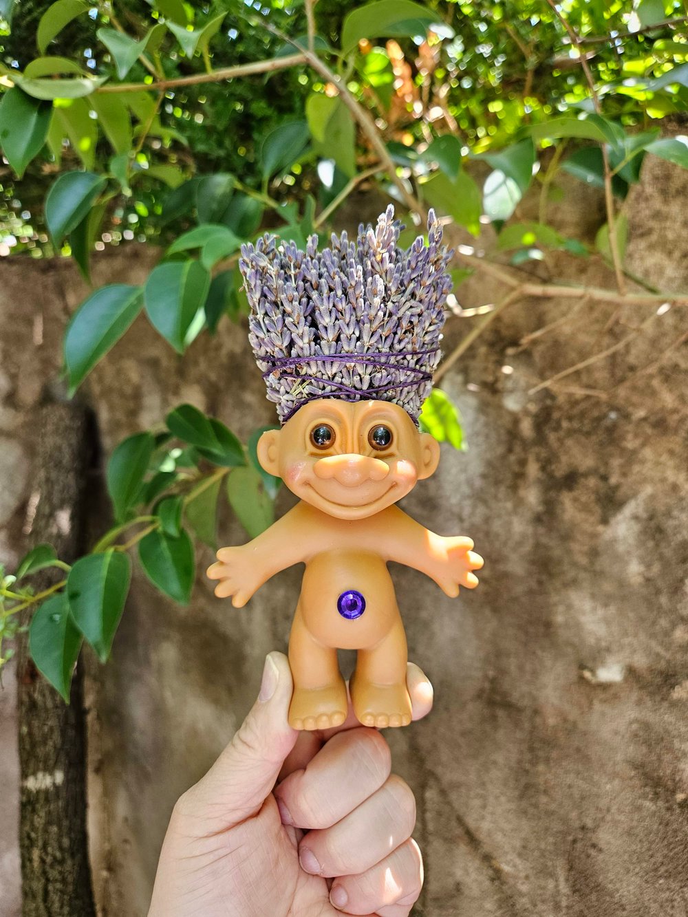 MADE TO ORDER: Dried Lavender Troll Adult 6"